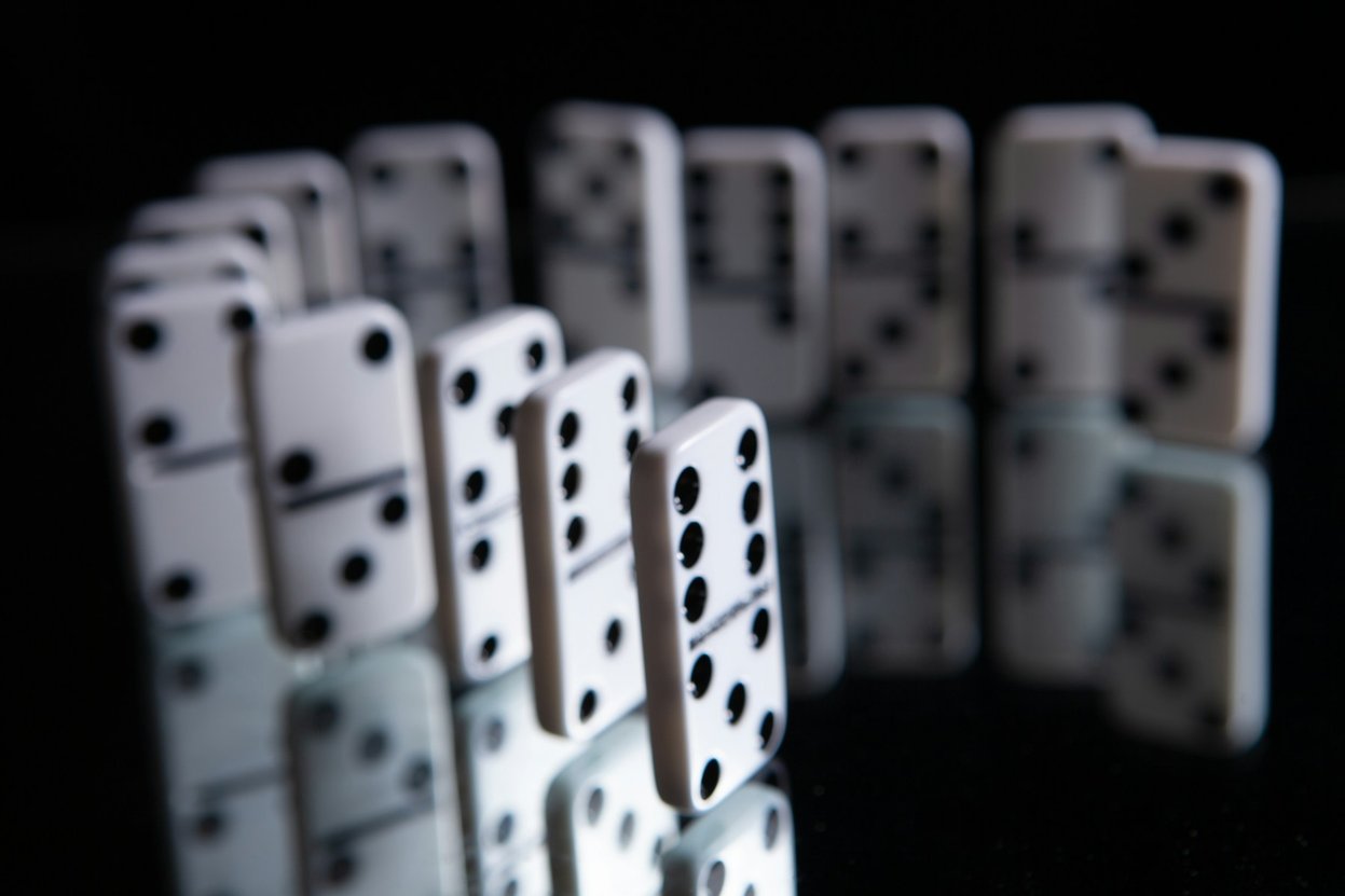 Risk management strategy dominoes